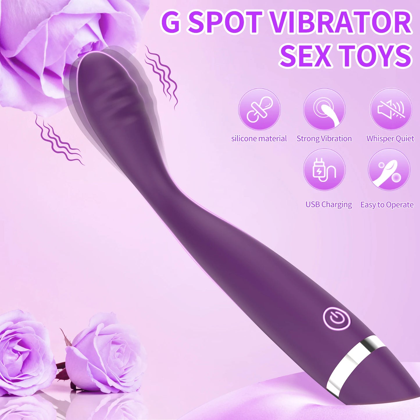 Sex toys for adult women, clitoral and G-spot vibrators, finger-style clitoral stimulators, and dildos for couples' foreplay