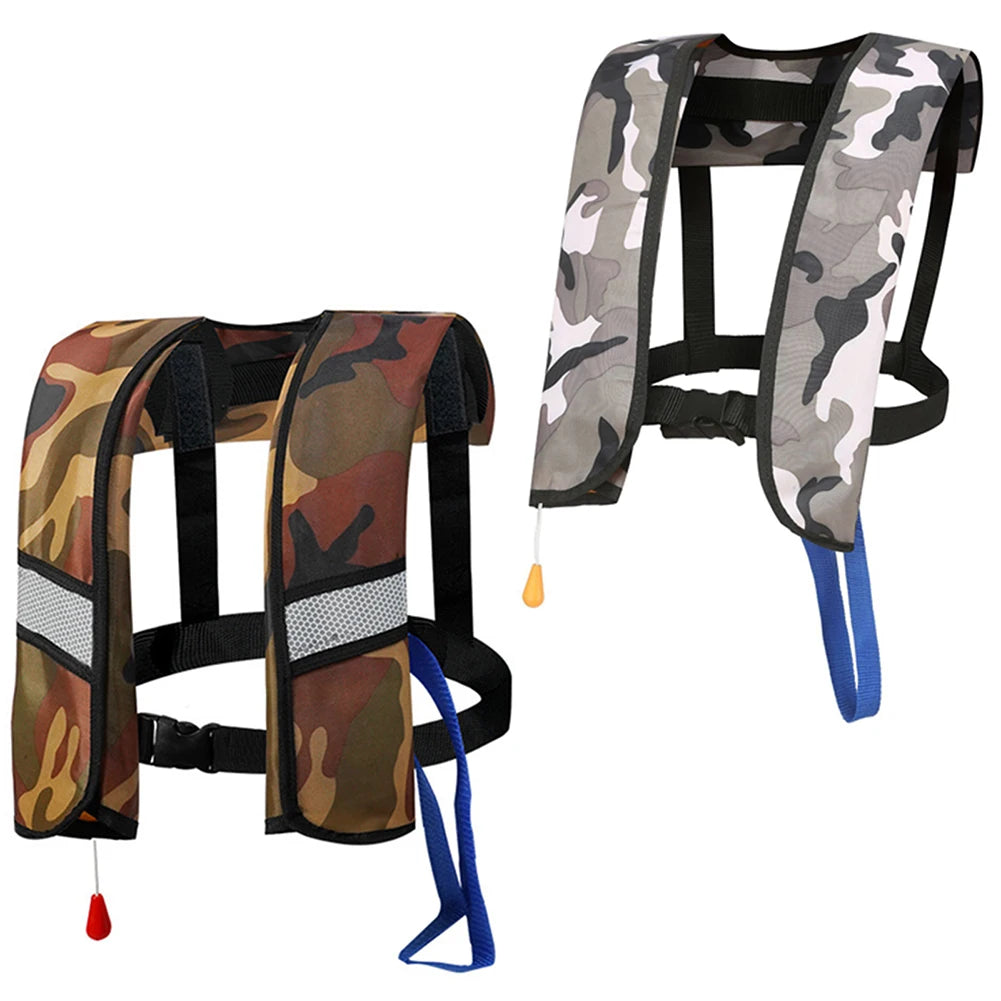 Adult's Sailing Inflatable Life Jackets Ultimates Convenience For Outdoor Water Activities