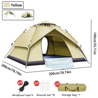 Outdoor Tent Camping Automatic Tent double-deck tents double door tent folding camping tent Beach tent Outdoor Fishing tent