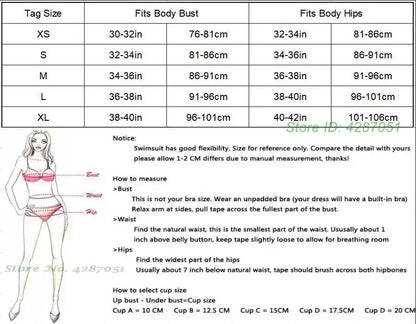 CHERRY Bikini 2026 New Sexy & Fresh Feeling Bathing Suit Three-Piece Swimsuit Print Beach Swimwear 7 Colors Size S-XL Available