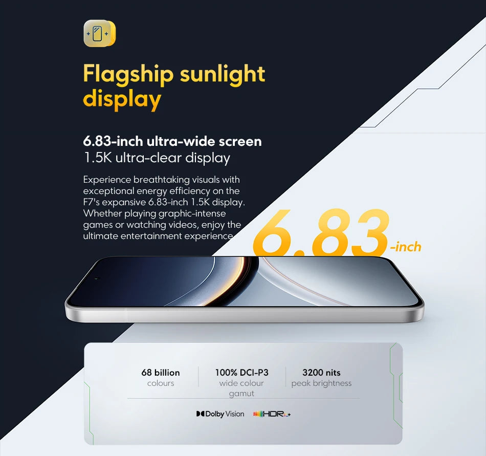 EU POCO F7 5G Smartphone European Version Snapdragon® 8s Gen 4 6500mAh Battery 90W 6.83" 1.5K 120Hz AMOLED 50MP Camera OIS NFC