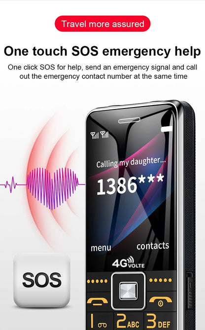 Low Price Elderly Mobile Phone Big Push Button Fast Call Dual Sim Cards Loud Sound Cellphone SOS Two Torch Cheap Large Battery