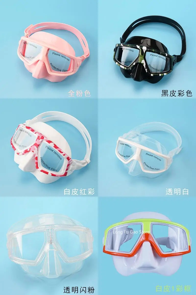 Freediving Mask Half Face Light Weight Low Volume Free Diving Goggles Silica Gel Diving Equipment