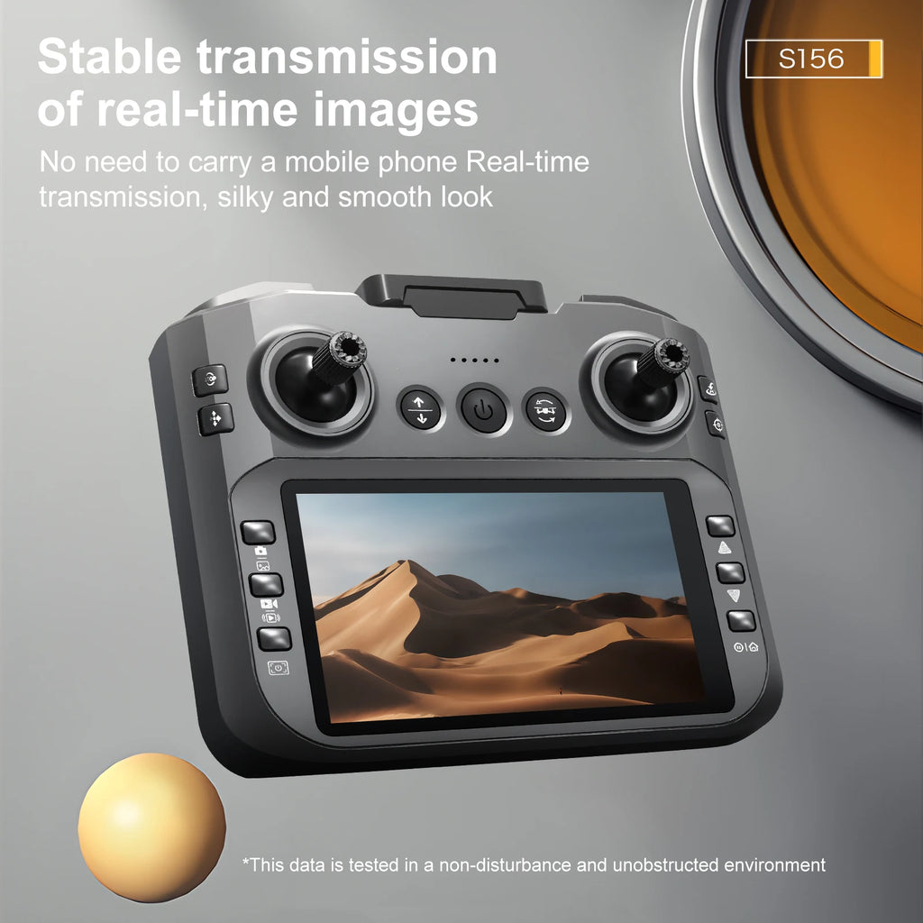 2025 New S156 Drone with Screen Brushless Optical Stream Positioning Quadcopter with Camera FPV Traverser Novice Toy Airplane