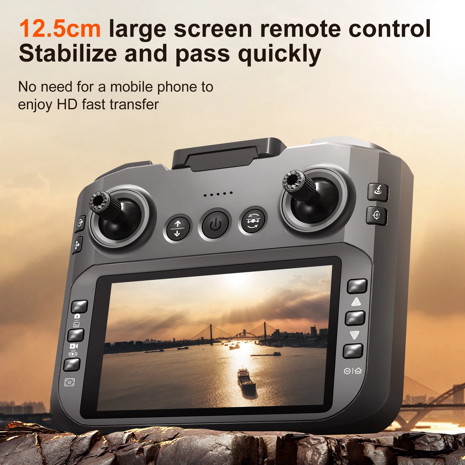 2025 New S156 Drone with Screen Brushless Optical Stream Positioning Quadcopter with Camera FPV Traverser Novice Toy Airplane