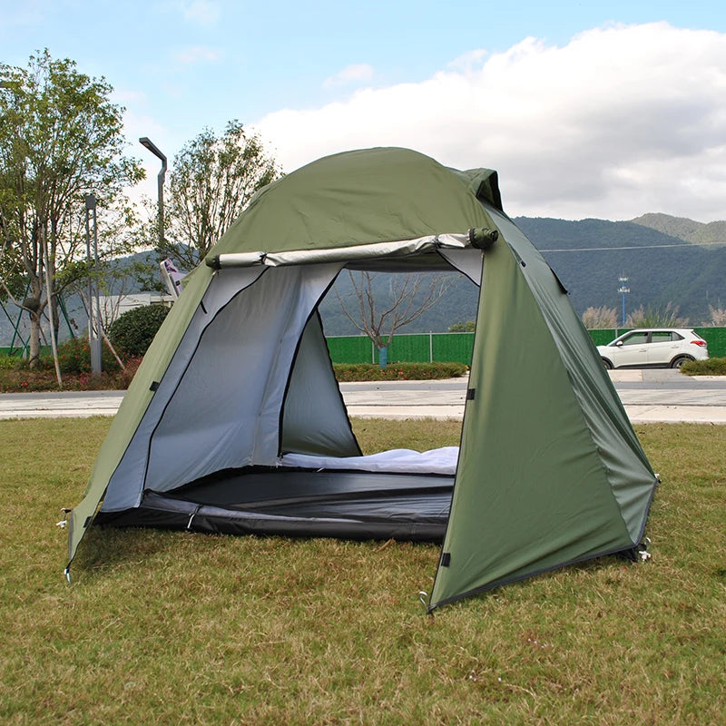 Camping Tent with Rainfly, 2, 3 Person Tent, Set up in 10 Mins, Weatherproof Tent for Camping, Festivals, Backyard, 2 Layers
