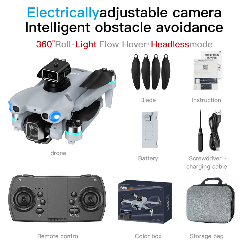 2026 Drone  Optical Flow Drone with Camera HD Camera Foldable Brushless Dron Helicopter WIFI Aerial Photography