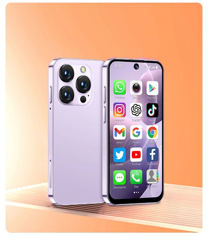 SOYES XS19 Mini Smartphone 3.88in 2GB RAM 16GB ROM Android10.0 With Facial Recognition Dual SIM Standby 3G Network Small Phone