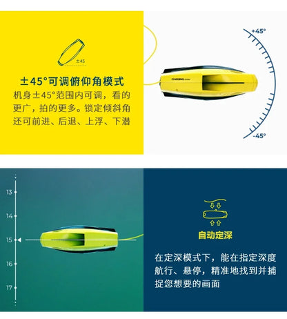 underwater drone visual HD underwater shooting drone diving photo