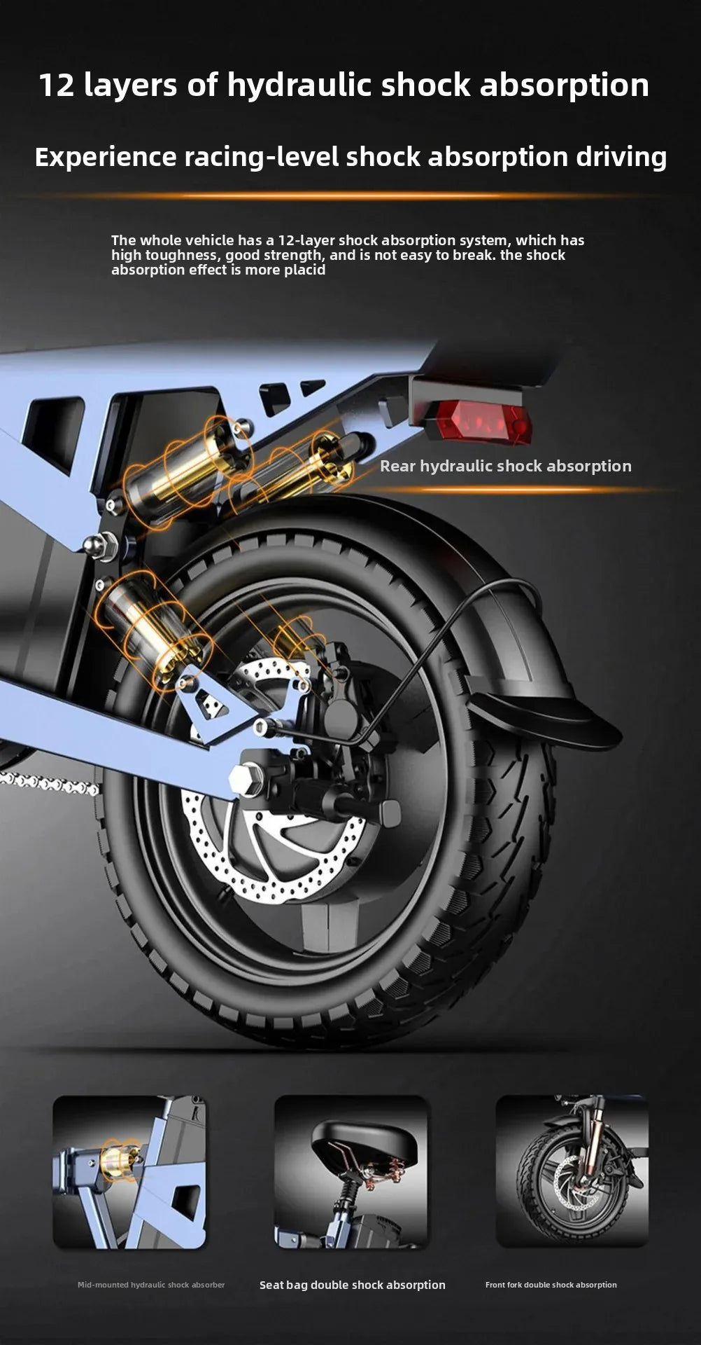14-inch foldable E-Bike aluminum alloy explosion-proof tire electric bicycle for adults with multiple shock absorption bicycles