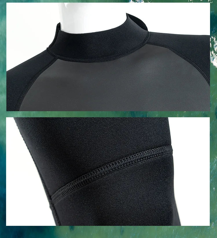 3MM Wetsuits Men Neoprene Diving Surfing Swimming Full Suits Cold Water Keep Warm Zipper Water Sports Full Diver Suit