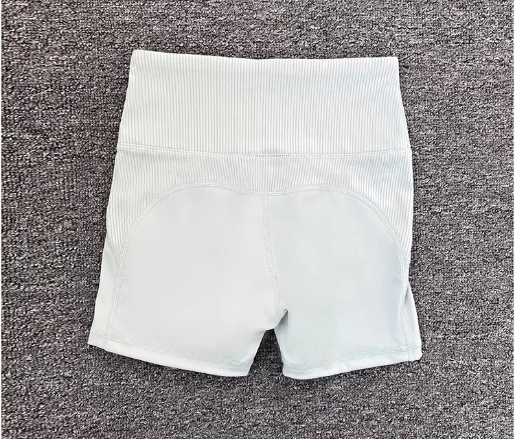 High-Waist Yoga Pants Women's Fitness Running Shorts Breathable Quick-Dry Elastic Spring Summer Training Three minutes of pants