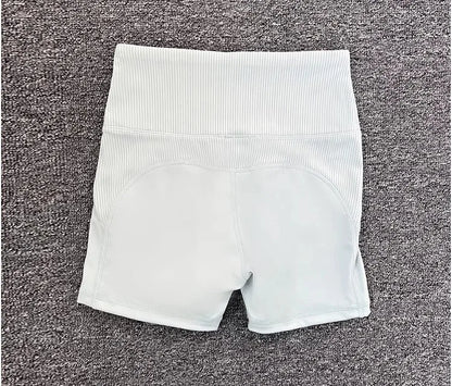 High-Waist Yoga Pants Women's Fitness Running Shorts Breathable Quick-Dry Elastic Spring Summer Training Three minutes of pants