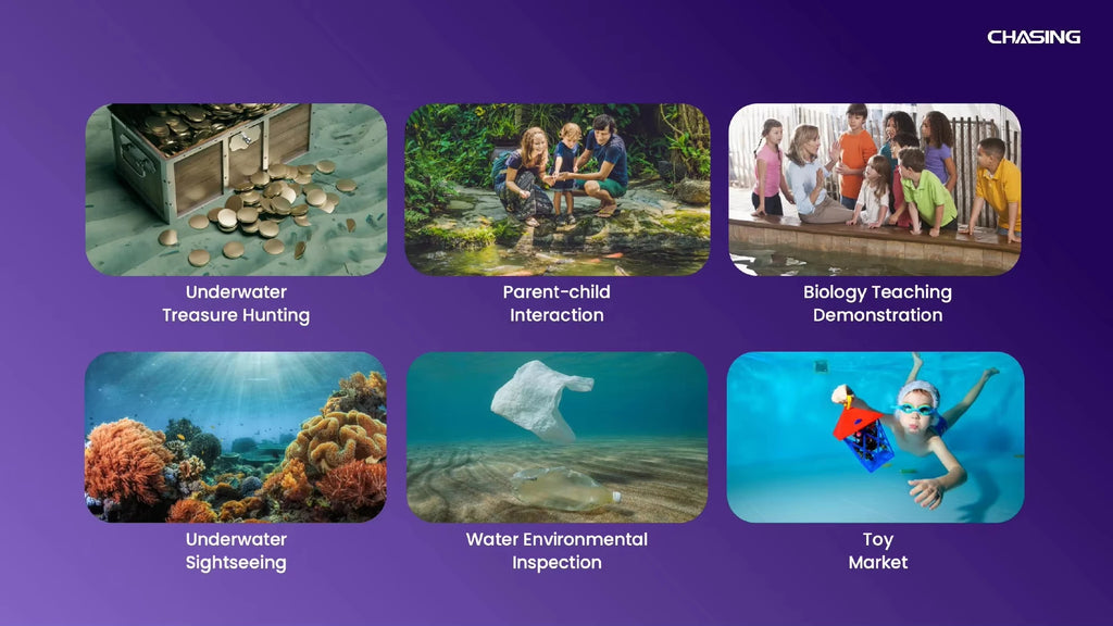 CHASING Dory Explore Underwater Exploration Treasure Hunting Drone Depth 14.5m 1080p HD with Metal Detector Underwater Drone ROV