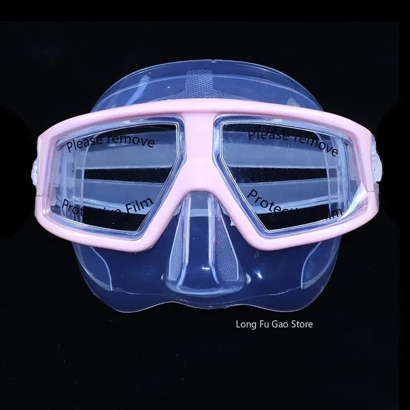 Freediving Mask Half Face Light Weight Low Volume Free Diving Goggles Silica Gel Diving Equipment