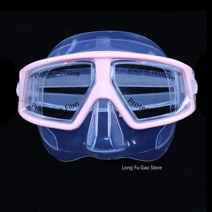 Freediving Mask Half Face Light Weight Low Volume Free Diving Goggles Silica Gel Diving Equipment