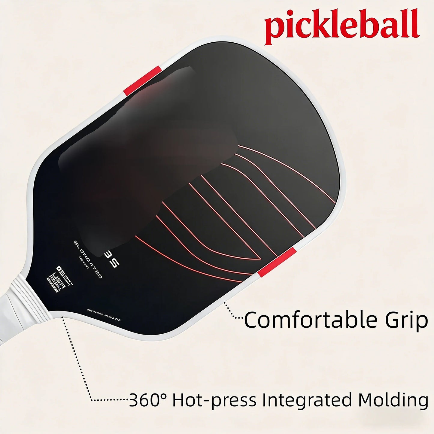 Boom Core EPP Pickleball Paddle for All Levels, Power & Explosiveness, Great Feel, High Forgiveness & Stable Play