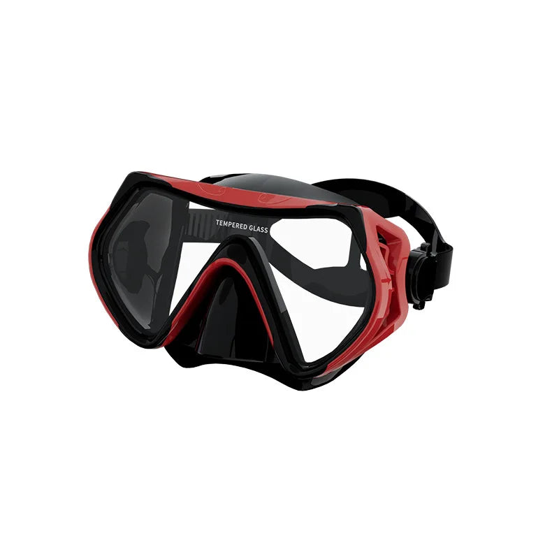 Diving Mask Snorkeling Full Dry Breathing Tube Set, Large Frame Swimming Goggles, Liquid Silicone Diving Mask
