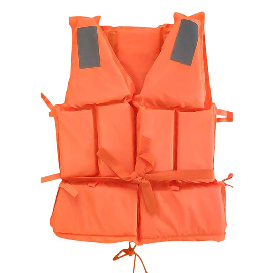 Fishing Life Jacket Swimming Safety Life Vest with Whistle Polyester Survival Suit Buoyancy Jacket for Kayaking Skiing Driving