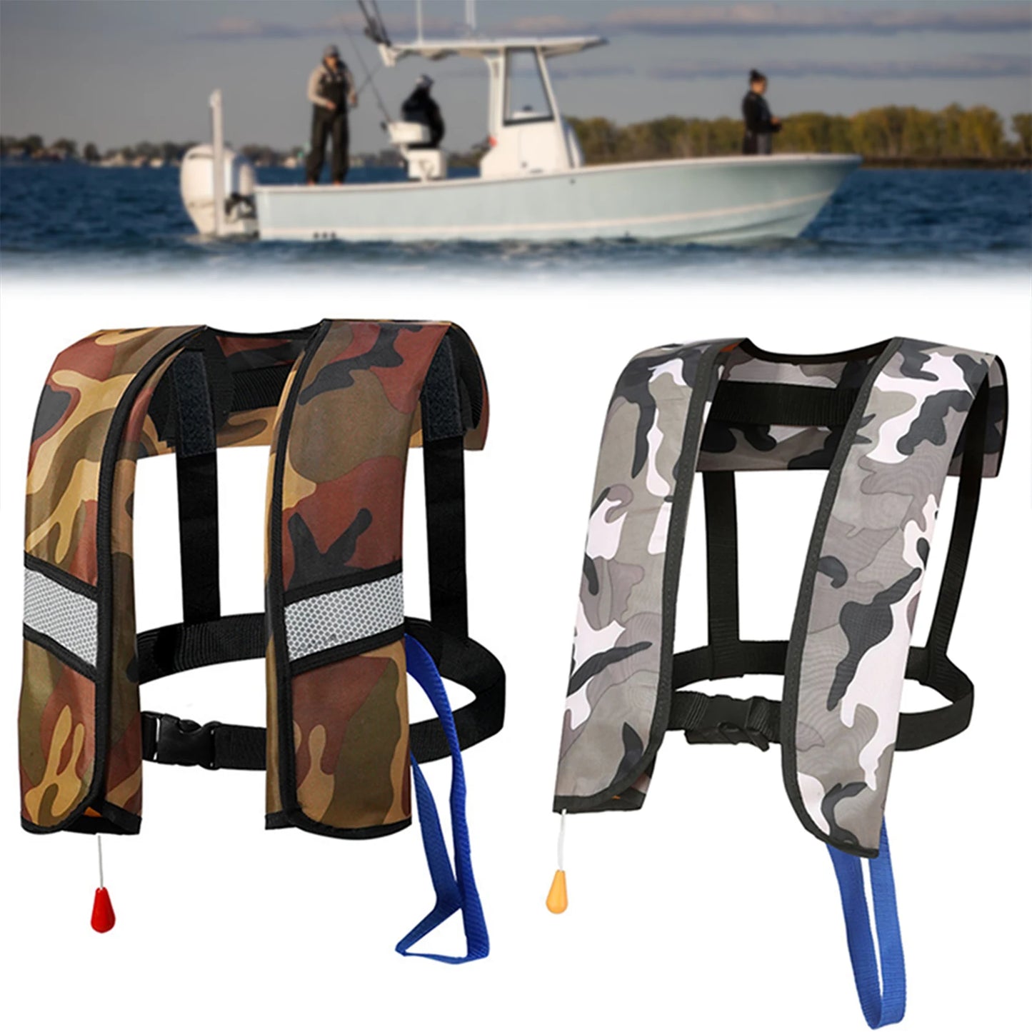 Adult's Sailing Inflatable Life Jackets Ultimates Convenience For Outdoor Water Activities
