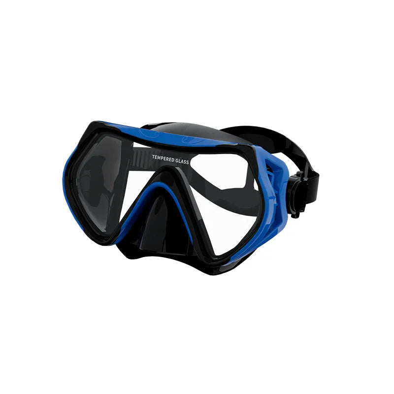 Diving Mask Snorkeling Full Dry Breathing Tube Set, Large Frame Swimming Goggles, Liquid Silicone Diving Mask