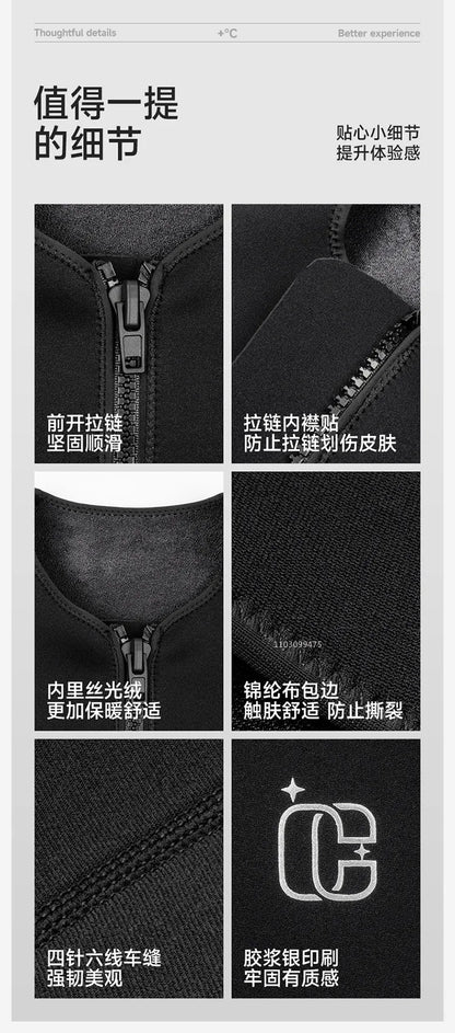 Wetsuit Vest for Men Women 3mm Front Zipper Neoprene Wet Suit Top Sleeveless Jacket for Scuba Diving Kayaking Surfing Swimming