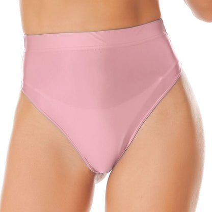 Women Glossy Shorts High Waist Fitness Short Leggings Oil Shiny Knee-Length Tights Swimming Trunks Female Workout Sports Bottoms