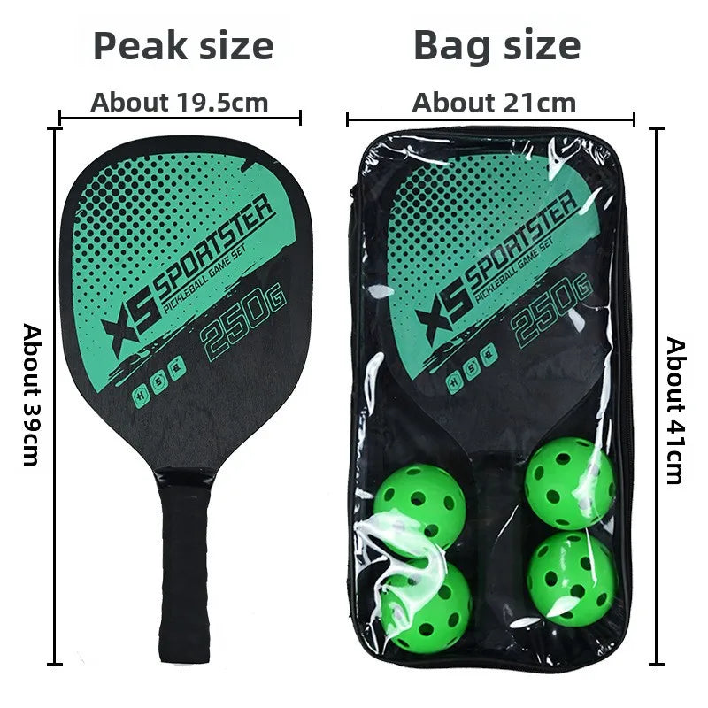 Ultimate Beginner Pickleball & Beach Tennis Paddles Set with 4 Balls – Outdoor Sports Fitness Combo for All Skill Levels