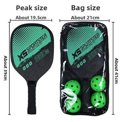 Ultimate Beginner Pickleball & Beach Tennis Paddles Set with 4 Balls – Outdoor Sports Fitness Combo for All Skill Levels
