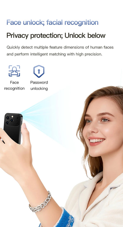 SOYES i17 Mini Smartphone 3.0" Display 2GB RAM 16GB ROM Dual SIM Standby Dual Camera Android 9.0 Multi Apps Support Small Phone