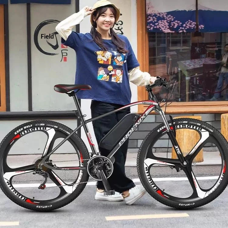 High-carbon steel frame ebike, 26-inch 350W 36V 20AH  battery adult electric bike, shock-absorbing comfortable electric bicycle
