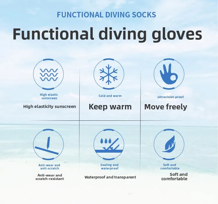 1.5mm Wetsuit Gloves Neoprene Gloves Diving Surfing Spearfishing Snorkeling  Surf Surfing Diving GlovesWarm Gloves For Fishing
