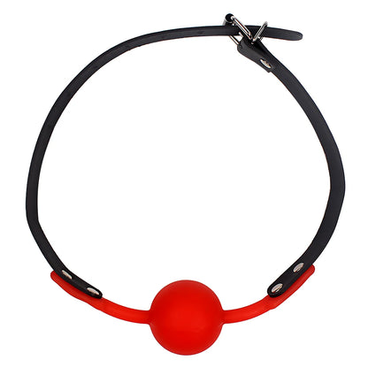 Adult Games Mouth Stuffed PU Leather Band Bondage Sex Toys for Couples Oral Fixation Silicone Ball Mouth Gag Restraints