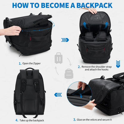 OIWAS Fashion Travel Business Backpack With Lever And Roller Function,Large Capacity Travel Set,Suitable For Both Men And Women