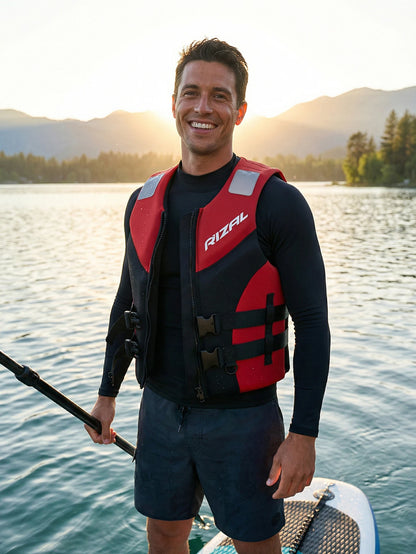 Life Vest Adults Surf Vest Kayak Wakeboard Motorboats Raft Rescue Boat Ski Water Sports Swimming Drifting Rescue Life Jacket