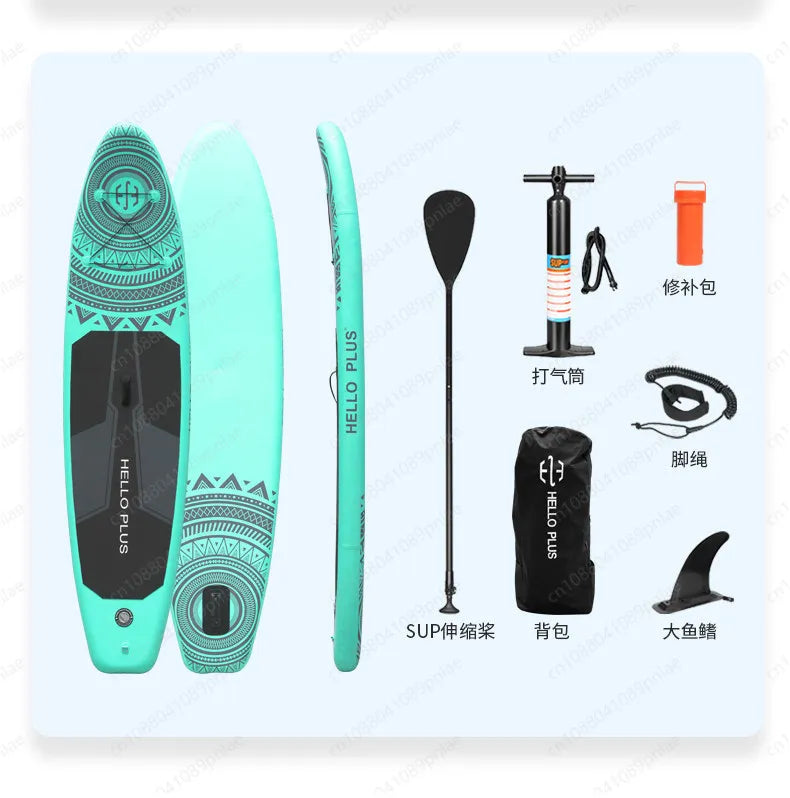 Double Layer Inflatable SUP Paddle Board - Racing Stand Up Paddleboard for Adults, Professional Water Surfboard
