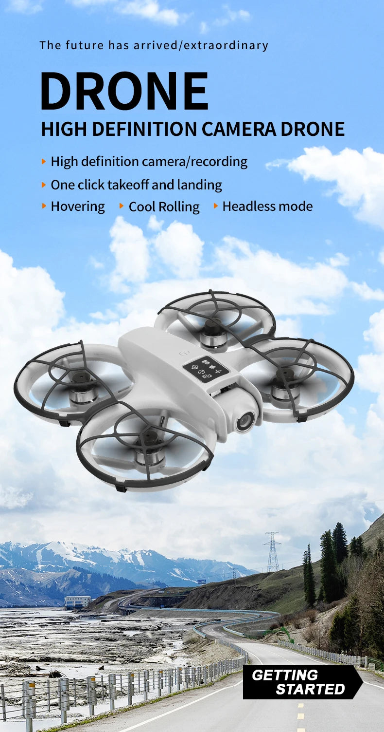 RC Dron with Glasses WIFI FPV H36 Drone Wide Angle HD 4K Camera Height Hold RC Foldable Quadcopter Dron Helicopter Toys Gifts