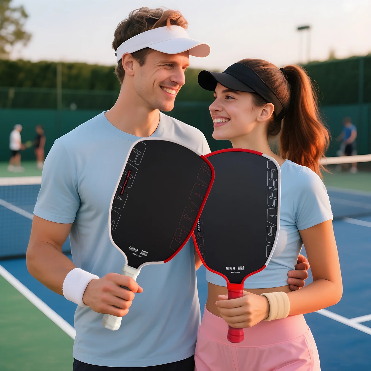 Agassi Pro IV 16mm Pickleball Paddle GEN 4 TFP Foam Core T700 Carbon Fiber Pickleball Rackets Increases Spin & Control