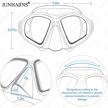 Professional Wet Low Volume Freediving Mask, Tempered Glass dive Mask, J-Type Diving Mask, Snorkel Set,buceo,수영,스노클링,마스크