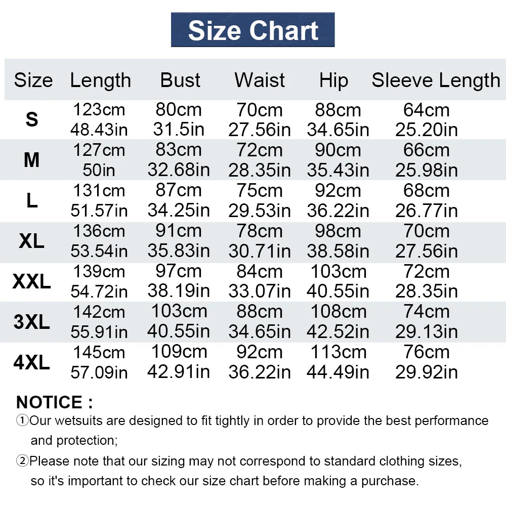 Wetsuits 3mm/2mm Neoprene Diving Surfing Suits Snorkeling Kayaking Spearfishing Freediving Swimming Full Body Thermal Keep Warm