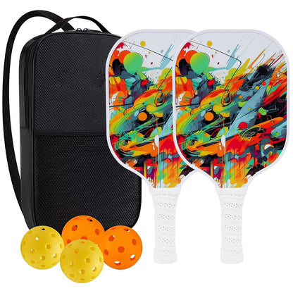 Pickleball Paddle Carbon Fiber USAPA Approved Pickleball Set Sports 6 pieces with packaging Outdoor Beach Tennis Racket