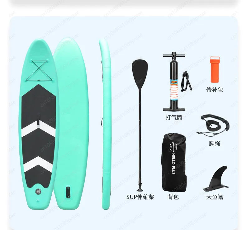 Double Layer Inflatable SUP Paddle Board - Racing Stand Up Paddleboard for Adults, Professional Water Surfboard