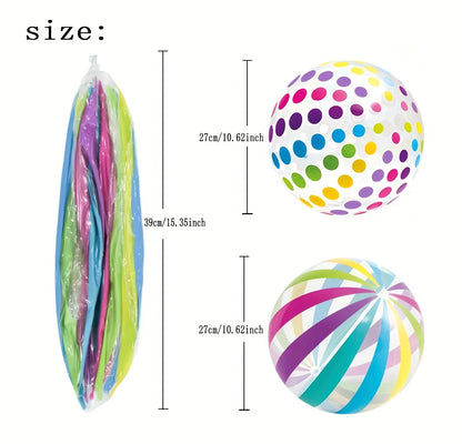Beach Balls, Water Sports Inflatable PVC Water Balls, Colorful Balls, Swimming Pool, Beach Party
