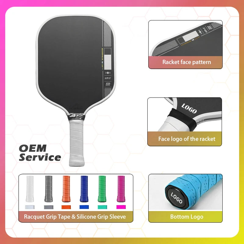 Persesus Pro IV Pickleball Paddle Ben Johns GEN 4 TFP Foam Core T700 Carbon Fiber Pickleball Rackets Increases Spin & Power