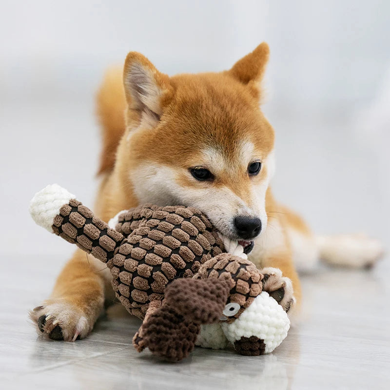 Donkey Dog Toys for Large Dogs Plush Stuffed Dog Toys for Aggressive Chewers Stuffed Dog Toys Durable Squeaky Puppy Chew Toys