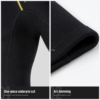 1.5MM Wetsuits for Mens Womens Front Zip Diving Suits Neoprene Short Sleeve Wet Suit for Surfing Diving Swimming Snorkeling