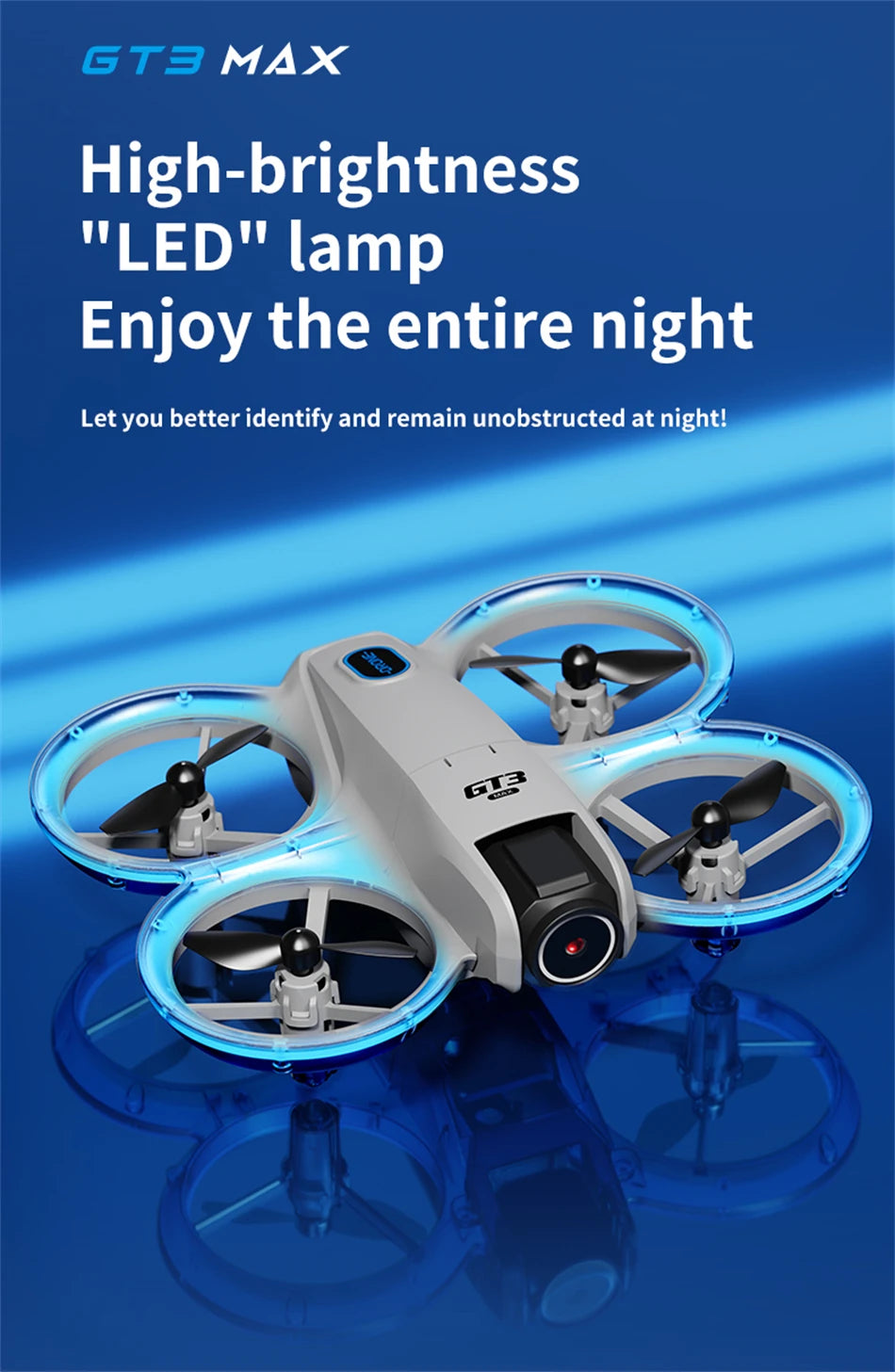 New Drones GT3 GPS 8K Professional HD 360° Dual Cameras 5G WIFI Brushless Motors Obstacle Avoidance FPV Foldable Quadcopter Toys