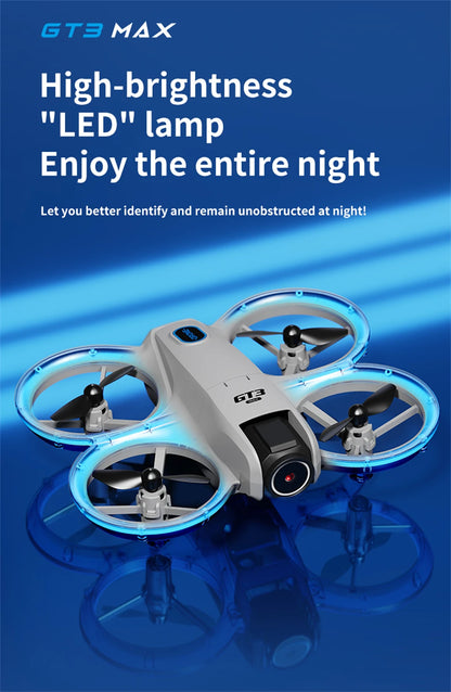 New Drones GT3 GPS 8K Professional HD 360° Dual Cameras 5G WIFI Brushless Motors Obstacle Avoidance FPV Foldable Quadcopter Toys
