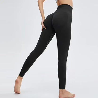 High Waist Sports Leggings Women Solid Color Seamless Pants High Quality Gym Workout Running Fitness Leggings Butt Lift Pants