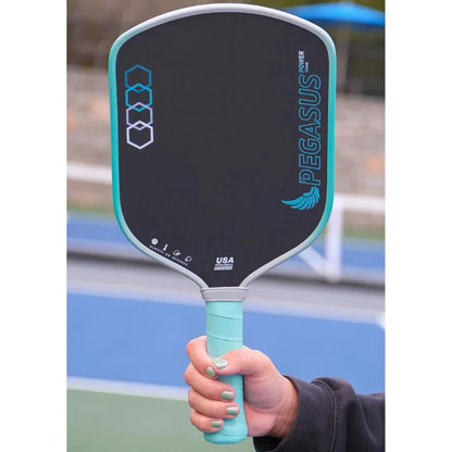 PEGASUS 16MM Pickleball Paddle, T700 Carbon Fiber Textured Surface, Polyer Honeycomb Core, Wide-body Paddle, Enhanced Power&Spin